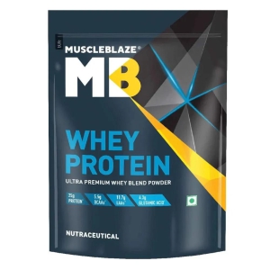 MuscleBlaze 100% Whey Protein Supplement Powder with Digestive Enzyme-1 KG / Rich Milk Chocolate