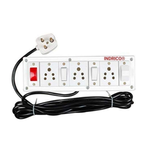 indrico-extension-board-32-with-fuse-and-power-light-4-meter-cord