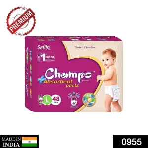 Premium Champs High Absorbent Pant Style Diaper Small, Medium and Large Size Diaper-Large / 48 pcs