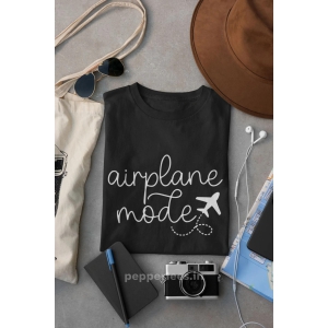 Airplane Mode T-shirt-S / Black