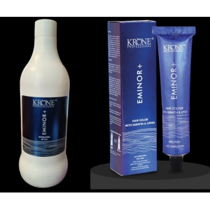 Krone Professional Eminor+ Hair Color No 3-Tube with Developer 500 ml