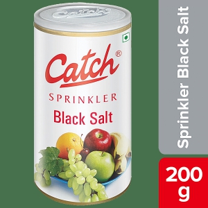 Catch Black Salt Sprinklers - Adds Flavour & Aroma, 200 G Can