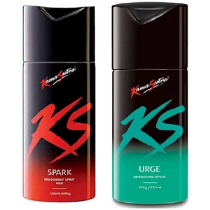 KamaSutra - SPARK & URGE Deodorant Spray,150 ML EACH Deodorant Spray for Men,Women 300 ml ( Pack of 2 )