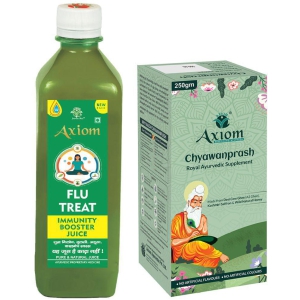 Axiom Flutreat 500ml + Axiom Chyawanprash 250ml|100% Natural WHO-GLP,GMP,ISO Certified Product