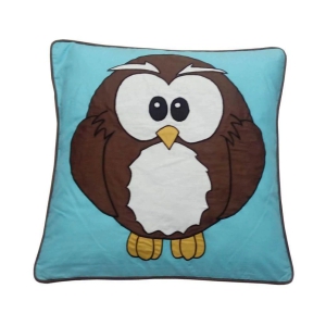 HugsnRugs Single Cotton Cushion Cover (40 x 40 cm) - Multi