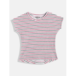 Striped Extended Sleeves Cotton Crop Top
