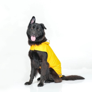 Dog Clothes| Hooded Raincoat for Large Dogs | Sizes and Colours Available| Claws N Paws-Yellow / 3XL