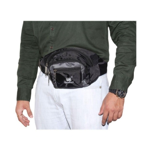 Goodluck Polyester Black Waist Pouch