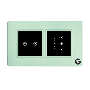 L&G 4M Smart Switch Board | Smart Technology with German Technology (Size: 4M- 146 X 90 X 45mm)-Green