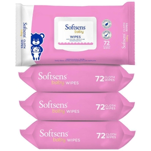 Softsens - Scented Wet wipes For Babies ( Pack of 4 )