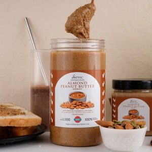 Almond Peanut Butter (Crunchy)-710ml