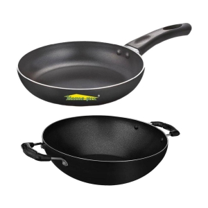 HomePro - Fry pan & Kadhai Aluminium Non-Stick Pan Set ml ( Pack of 2 )