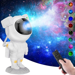 Astronaut Galaxy Projector with Remote Control 360° Adjustable Timer