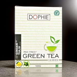 Dophie Ginger Tulsi Green tea loose leaves 100 g