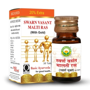 Basic Ayurveda Swarn Vasant malti Ras-30 Tablet