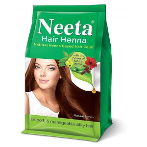 Nisha Hair Henna Natural Henna Based Hair Color Brown Henna 125 g Pack of 4