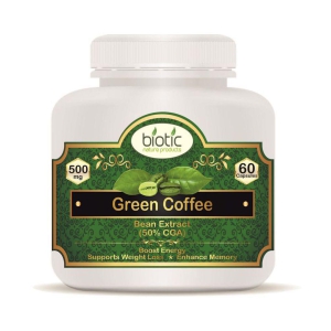 Biotic Green Coffee Bean Capsules 50% CGA 500mg Extract Capsule 60 no.s