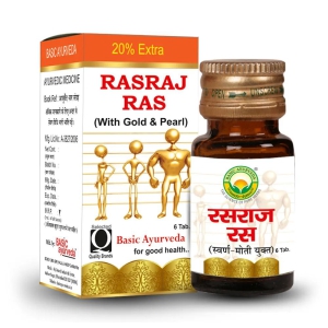 Basic Ayurveda Ras raj Ras with Gold & Pearl-6 Tablet