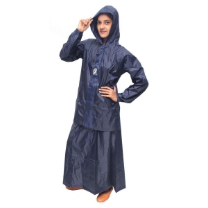 Goodluck Nylon Raincoat Set - Navy - XXL