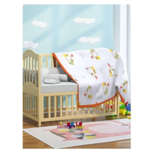 My Milestones Yellow Swaddle cloth Baby Blanket ( 105 cm Ã? 105 cm- 1 pcs)