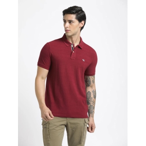 Maroon Polo Cotton T-Shirt-XXL / Maroon