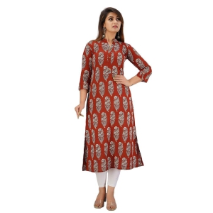 JAIPURETHNICWEAVES Women's Cotton Cambric Printed Straight Kurta