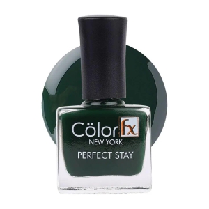 Color Fx New York Premium Non UV Gel Nail Polish Perfect Stay Dark Green Nail Polish Color in Glossy Gel Like Finish, 125