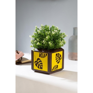 qubo-tropical-yellow-leaf-handmade-wooden-indoor-planter-floral-pattern-durable-plant-pot