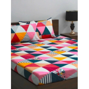 bombay-dyeing-vista-110-gsm-microfiber-maroon-geometric-double-bedsheet-with-2-pillow-covers