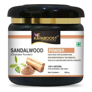 KAYABOOST Organic Sandalwood Powder (Chandan powder) for Face Pack & Skin Care (200 g)