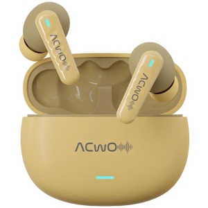 ACwO Dwots 727 Bluetooth TWS,42Hrs Playtime, NFS Gaming Mode, Sonic Shield Quad Mics Enc, Instant Connect,Hyper Boost - in Ear (Caramel Green)