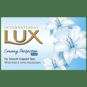 Lux International White Flower Creamy Perfection Soap Bar, Enriched With Swiss Moisturizers, 75 G Carton