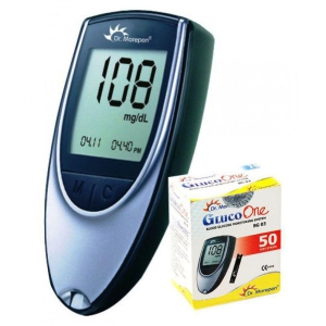 Dr. Morepen BG-03 Glucometer & 50 Sugar Test Strips Expiry- December 2023