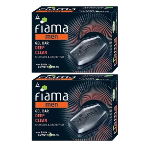 Fiama Men Gel Bar Deep Clean Charcoal & Grapefruit 125gm Pack Of 2