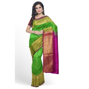 Green Uppada Pattu Silk Saree