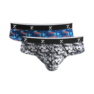 XYXX - Multicolor Modal Mens Briefs ( Pack of 2 ) - M