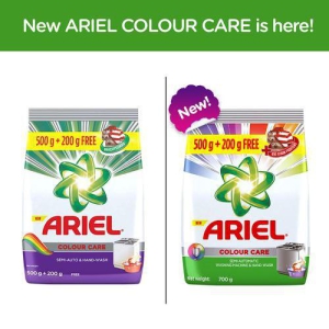 Ariel Colour Care Laundry Detergent Powder - Top Load, 500 g (Get Detergent Washing Powder - 200 g free)