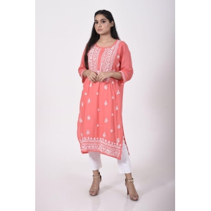 Ladies New Fashion Cotton Hand Chikankari Kurti