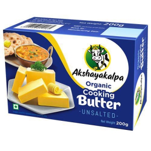 AKSHAYAKALPA ORGANIC COOKING BUTTER UN-SALTED 200 GMS