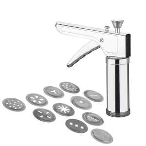 Arshalifestyle  Plastic Kitchen Press Set, 12-Pieces, Silver (Kitchen_Press)