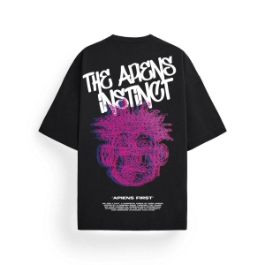 Apiens black- Oversized Tshirt-XXL