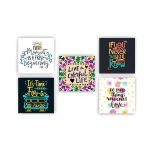 Photojaanic Unique Motivational Quotes Rubberized Square Fridge Magnets Fridge Magnet - Pack of 1