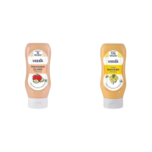 Veeba Thousand Island Dressing, 300G And Veeba Honey Mustard Dressing, 300G