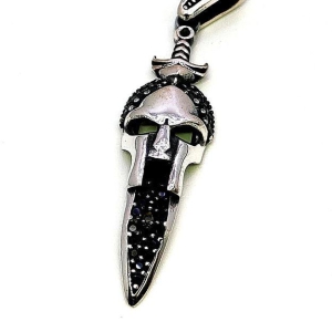 Warrior Sterling Silver Pendent for Men