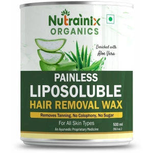 Nutrainix Organics Liposoluble Hair Removal Wax Aloe Vera Hair Removal Gel 500 g