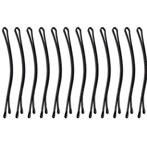 Large Size Side pin/Bob Pins Black Hair Pins For Women For Daily Use | Hair Pins For Girls (Pack of 12)