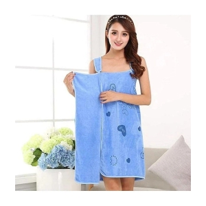 Akhil Single Free Size Bathrobe Blue