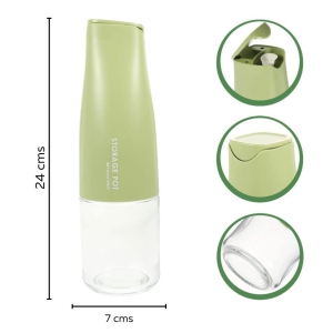 Shanaya Oil Dispenser Bottle Glass - Oil and Vinegar Dispenser Glass Bottle with Gravity Automatic Opening and Closing Bottle, Drip Free Spout Oil Dispenser Bottle pack of 1.