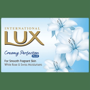 Lux International White Flower Creamy Perfection Soap Bar, Enriched With Swiss Moisturizers, 75 G Carton