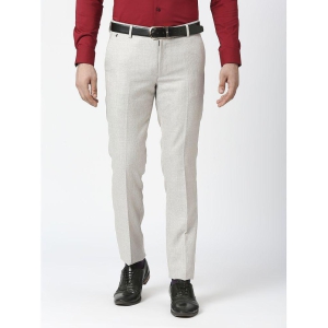 Solemio Cream Regular Formal Trouser ( Pack of 1 ) - None